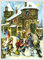Nostalgischer Adventskalender/Weihnachtskalender mit Bildern Glimmer für Kinder und Erwachsene Freude im Schnee