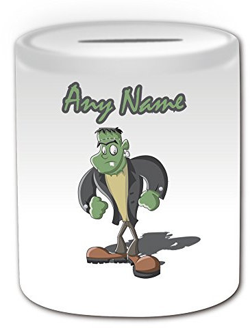 Personalisiertes Geschenk, Stitch Head Zombie Spardose (Scary Design Thema, weiß) – alle Nachricht/Name auf Ihre einzigartige – Voodoo Hulk