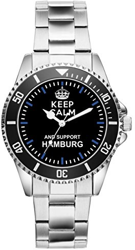 KIESENBERG Hamburg Uhr – stilvolle Herren-& Damen-Uhr mit Hamburg-Motiv - Geschenkidee für Fans der Hansestadt - 1304