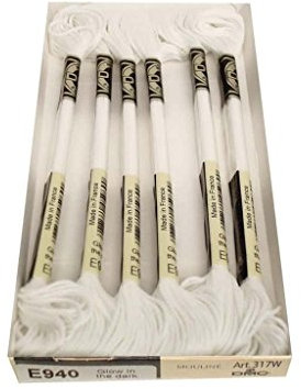 Bulk Buy: DMC Light Effects Embroidery Floss 8.7 Yards Glow In The Dark 317W-E940 by DMC