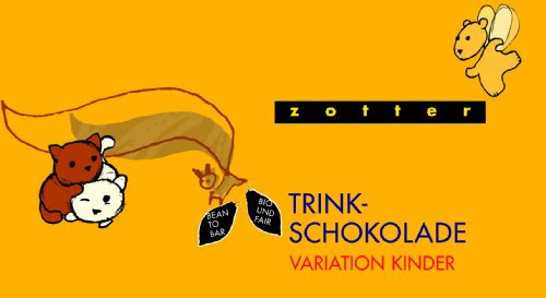 Zotter Variation Kinder (Honig-Zimt, Mango Lassi, Milch Kakao, Weiße mit Vanille, Zimt Banane), 1er Pack (1 x 110 g) - Bio