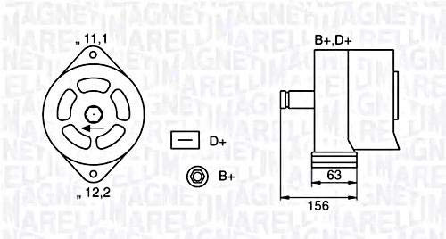 Magneti Marelli 4786919 Lichtmaschine