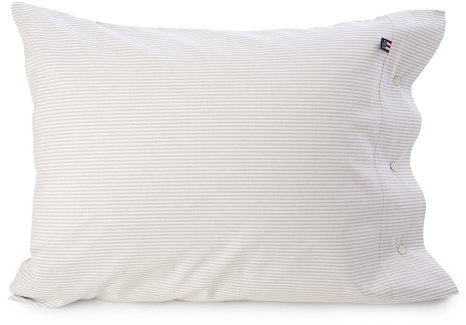 Lexington - Pin Point - Bettwäsche - Bettbezug - Farbe: Grau, Weiß - Baumwolle - 40 x 80 cm