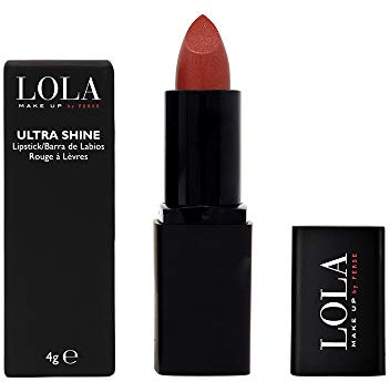 Lola Make-Up Ultra Shine Lipstick, Enriched With Antioxidant Vitamins A, C & E, Hyaluronic Acid No. 034 Spiced Wine, Vegan