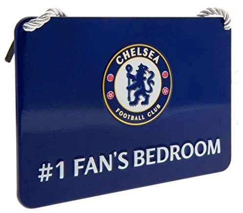 Chelsea No 1 Fan Schild für das Schlafzimmer, Mehrfarbig
