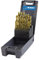 Krino 01170302 - HSS-G TiN Set Punte Rettificate Rivestite in Titanio Per Acciaio - 25 Pezzi