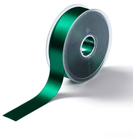 Prym Satin Ribbon 25 mm Green, 100% Polyester