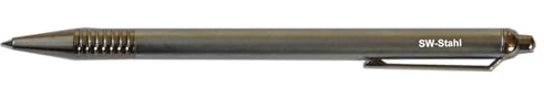 SW-Stahl 80380L Hartmetall-Reißnadel, 150 mm Anreißwerkzeug für Metall | Präzisionswerkzeug mit versenkbarer Spitze, Clip und Schutzkappe für die Metallbearbeitung, Kunststoff und Holz