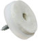 Adsamm® / 32 x Filzgleiter mit Schraube / Weiß / Ø 28 mm / rund / Möbelgleiter zum Schrauben in Premium-Qualität