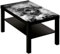 B-wie-Bilder.de Couchtisch mit Motiv Gothic Hell Totenkopf Smoke
