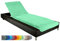 Brandsseller Gartenliegenbezug 75x200 cm – Frottee Schonbezug Handtuch-Auflage aus 100% Baumwolle – waschbar, rutschfest, Öko-Tex Standard 100 – Mint