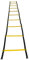 Sveltus Agility-Leiter 5m + Transporttasche, gelb/schwarz