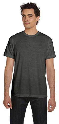 Bella + Canvas Unisex Poly-Cotton Short-Sleeve T-Shirt L BLACK MARBLE
