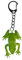 Miniblings Frosch Schlüsselanhänger Kröte Grasfrosch grün - Handmade Modeschmuck I I Anhänger Schlüsselring Schlüsselband Keyring