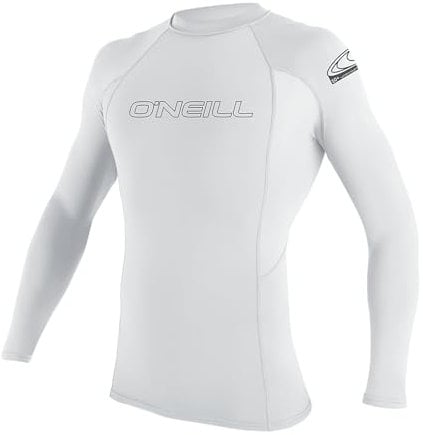 O'Neill Wetsuits Herren Basic Skins L/S Crew Rash Vest, White, L