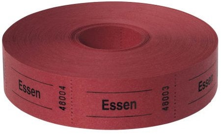 Wolf & Appenzeller 601104 Gutscheinrolle Essen rot
