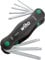 Wiha Multitool PocketStar® TORX 8-tlg., per Tastendruck schneller Zugriff, als Längs- und Quergriff einsetzbar, all-in-one Werkzeug (23049)