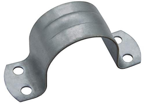 PremiumX Abrazadera de Mástil 58 - 60 mm - Robusta abrazadera de acero de 4 orificios para tubos, soporte de mástil para una fijación segura, accesorios de montaje para antenas SAT