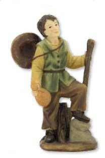 Unbekannt Wanderer mit Stock, für 9cm Figuren