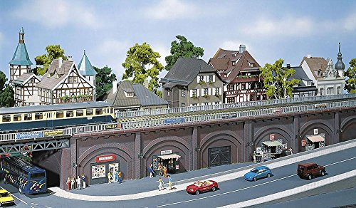 Faller FA 272577 Arkaden mit Geschäften, White