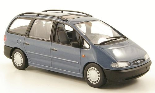 Ford Galaxy MKI, met.-blaugrau, 1995, Modellauto, Fertigmodell, Minichamps 1:43