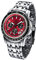FIREFOX Airliner FFS04-105b Sunray rot Chronograph massiv Edelstahl Sicherheitsfaltschließe Herrenuhr Armbanduhr 10 ATM wasserdicht