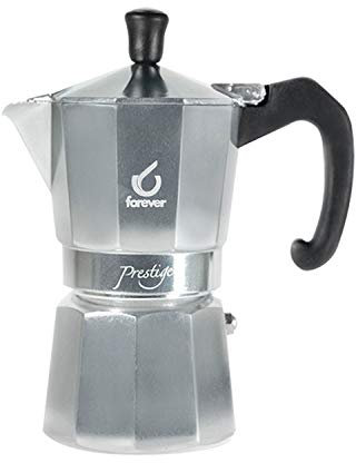 Kaufgut Forever Miss Moka Prestige 9 Tazze, Alluminio