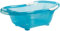 dBb Remond Baignoire Turquoise Translucide avec Bouchon de Vidange et Poignées Blanches Antidérapantes
