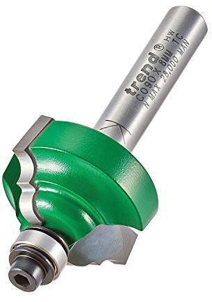 Trend CraftPro Classic Ogee Profile Router Bit 8mm Shank 4mm Radius 28.5mm Cutting Diameter 15.9mm Cutting Length Carbide Tipped C090X8MMTC