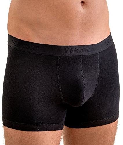 HERMKO 8950 Herren Pant Boxershorts mit Webbund, Größe:D 9 = EU 3XL, Farbe:schwarz