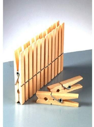Efco Wäscheklammern aus Holz, Braun, 72 x 10 mm, 10-TLG.