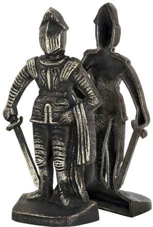 Design Toscano Mittelalterlicher Ritter, Buchstützen