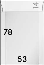 LINDNER Das Original Pergamin-Tüten, 53 x 78 + 14 mm, 500er-Packung