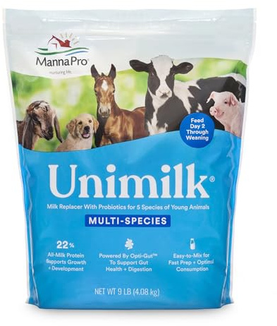 Manna Pro UniMilk Multi-Species Milk Replacer | Great for Puppies | 9 lb