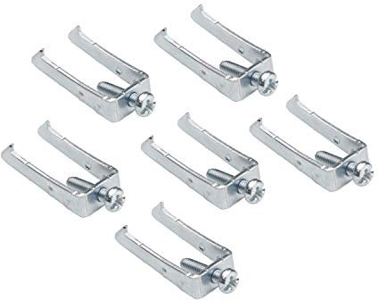 Appareillage - Griffes de fixations - Vis de Fixation - Electricité - Accessoires pour electricité - DEBFLEX - Gamme Casual lot de 6 Griffes + 6 Vis métal, 742010