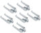 Appareillage - Griffes de fixations - Vis de Fixation - Electricité - Accessoires pour electricité - DEBFLEX - Gamme Casual lot de 6 Griffes + 6 Vis métal, 742010