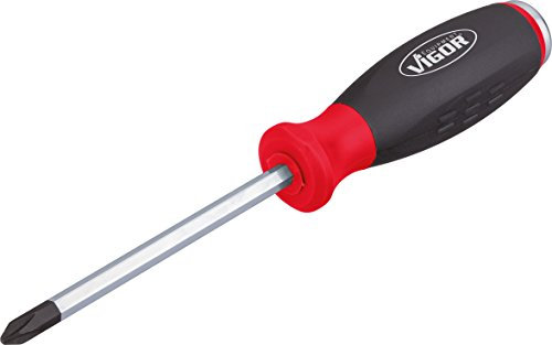 Vigor Destornillador Phillips V3602 con tapa de impacto, 27 cm