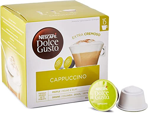 Krups DeLonghi Nescafe Dolce Gusto Lot de 3 boîtes de 90 capsules Cappuccino