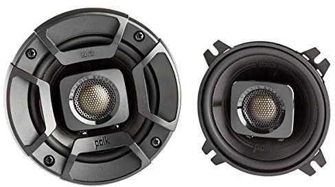 Polk Audio DB402 DB+ Series 4 Coaxial Speakers with Marine Certification, Black