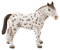 Bullyland 62621 - Spielfigur Knabstrupper Hengst, ca. 11,9 cm, detailgetreu, PVC-frei, ideal als kleines Geschenk für Kinder ab 3 Jahren