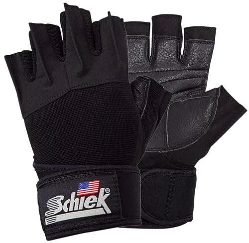 Schiek Sport-XS 540 Platinum Gel Lifting Glove mit Wrist Wraps XS