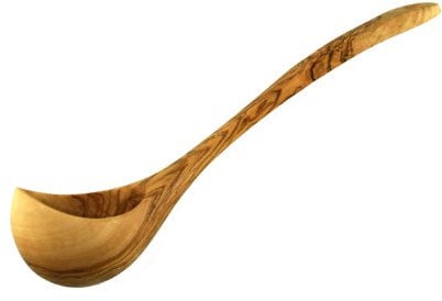 D.O.M. Die Olivenholz Manufaktur Louche en bois d'olivier 30 cm, 1 pièce, CUillère, SPOON, Home & Kitchen, Bois d'olivier