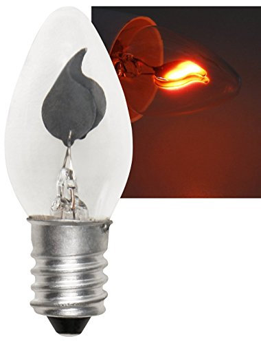 McShine Glühlampe Flackernde Kerze | E14 Fassung | 3W LED | Energieeffizient | Stimmungslicht | Romantisch | Sicher | Ohne Feuer | Wohnzimmer Dekoration