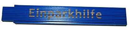 Meterstab blau Einparkhilfe