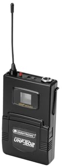 OMNITRONIC UHF-502 Taschensender 823-832MHz, inkl. Lavalier (CH B orange)