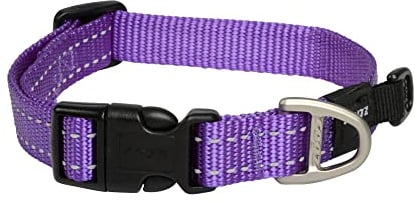 Rogz Utility Medium 5/8 Zoll Reflektierende Nähte Schlange Hundehalsband