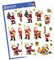 AVERY Zweckform 16 Aufkleber Weihnachten Weihnachtsmann (Made in Germany, glitzernde Weihnachtssticker Papier, Nikolaus, selbstklebende Weihnachtdeko für Karten, Geschenke) 2 Bogen/je 8 Sticker, 52624