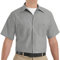 Red Kap Herren Industrial Shirt, Short Sleeve Work Utility Hemd, Grau, Kurzarm Langer Körper Medium