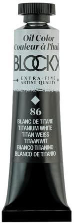 Blockx Titanium White Ölfarbe, 20 ml Tube