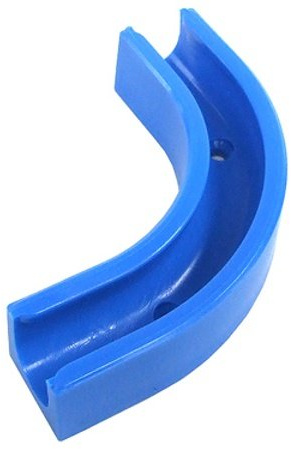 Winkelclip 90°; für 10/8mm Schlauch - blau -